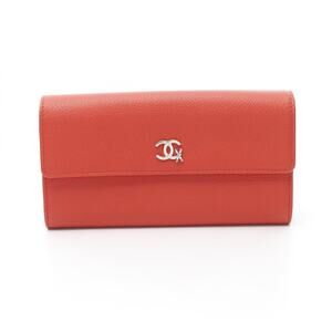 CHANEL Coco Mark Ski Motif long wallet RARE